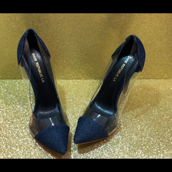 Blue jean pumps - Picture 2 of 4